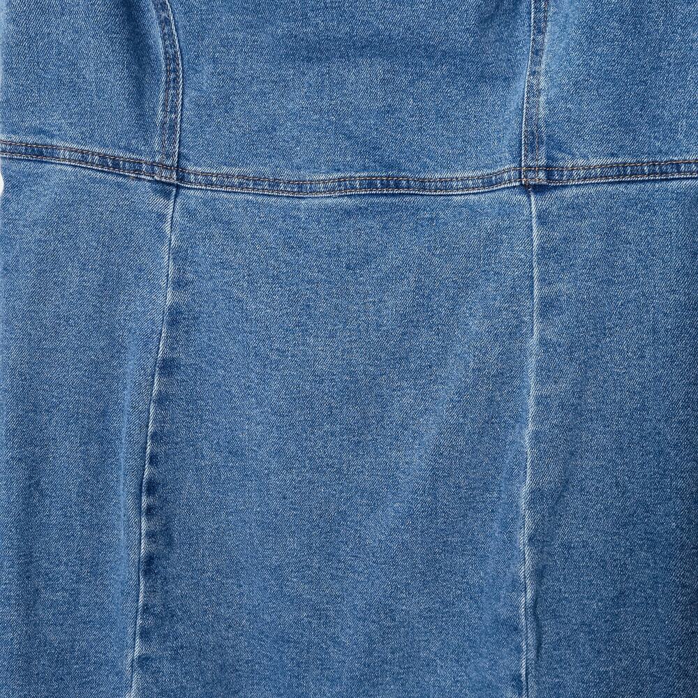 RSQ Denim Romper Size XL Blue Western Americana Cowgirl Workwear - Picture 4 of 8